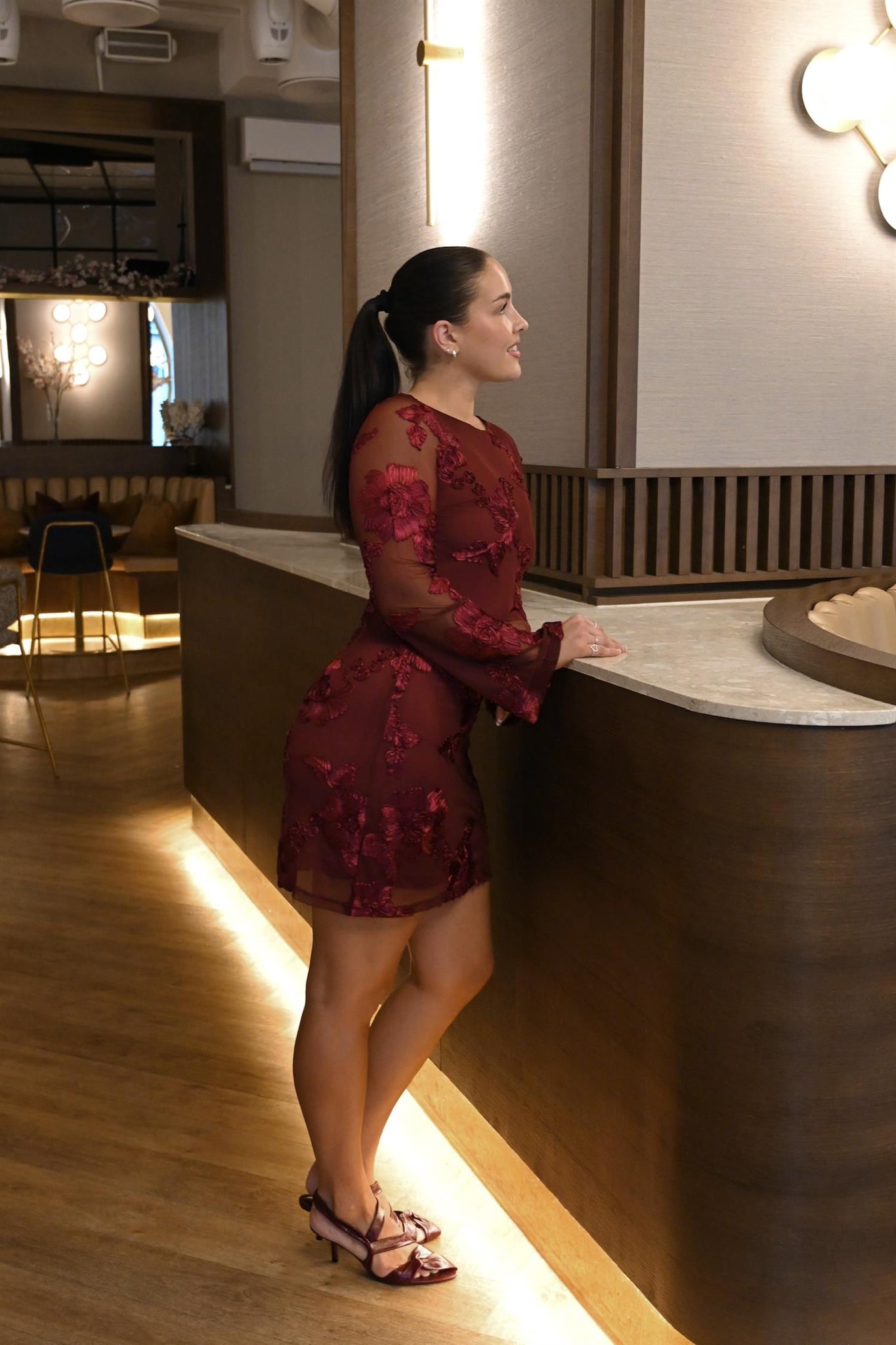 VMMila LS Detail Short Dress JRS EXP SB8