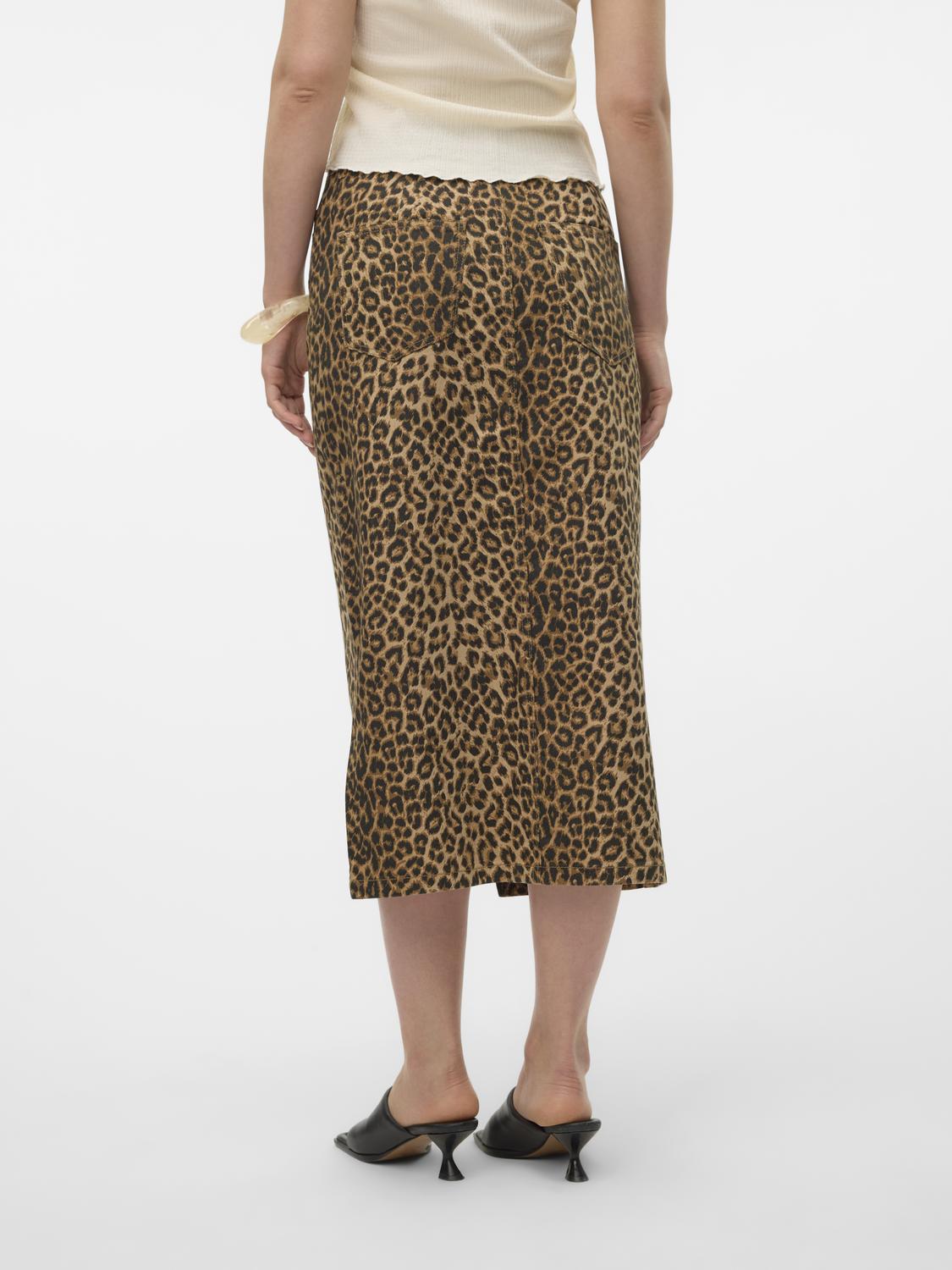 VMVERI HR LEO CALF SKIRT