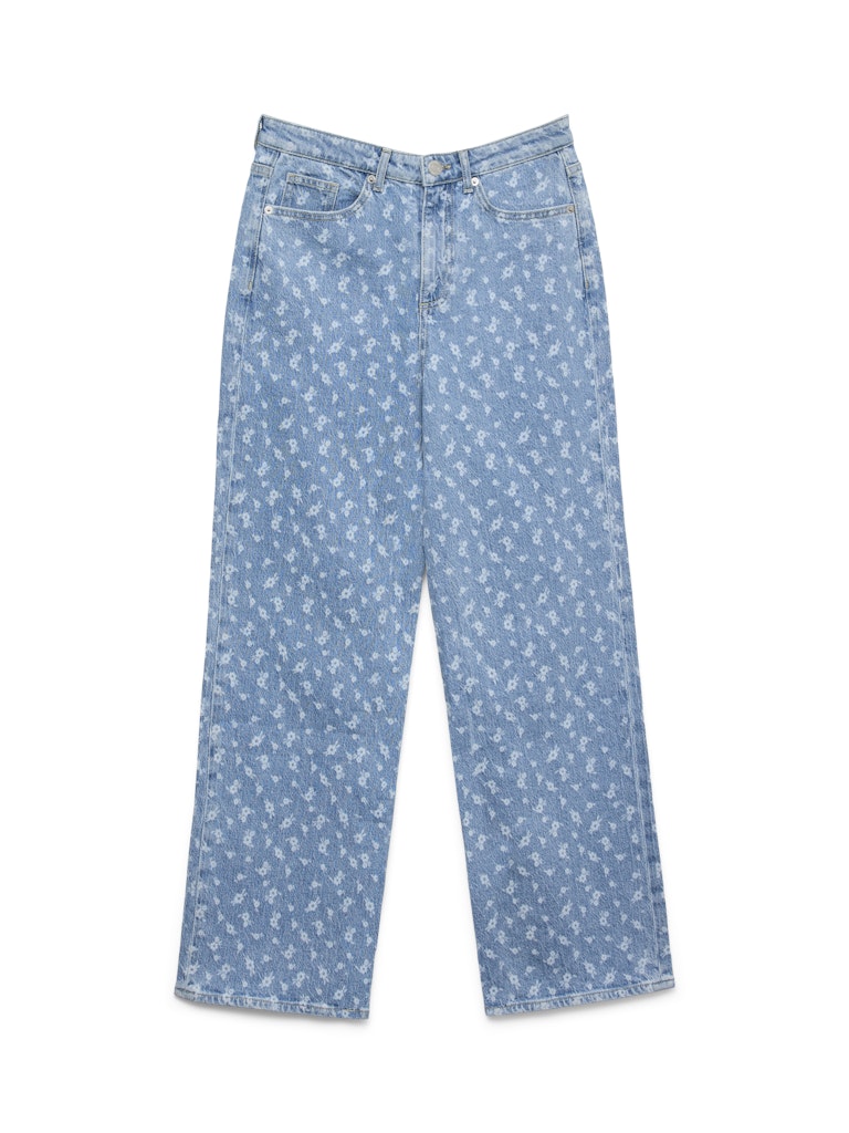 VMTessa Hr Wide Flower Jeans