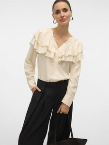 VMLizzi LS Flounce Top Wvn GA