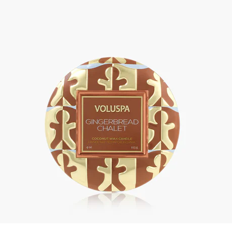 Gingerbread Chalet, Mini Tin Candle 25 T