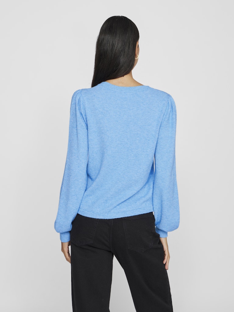 VIRIL L/S O-NECK KNIT TOP/LN