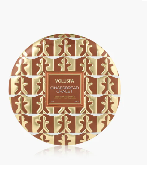 Gingerbread Chalet, 3-Wick Tin Candle