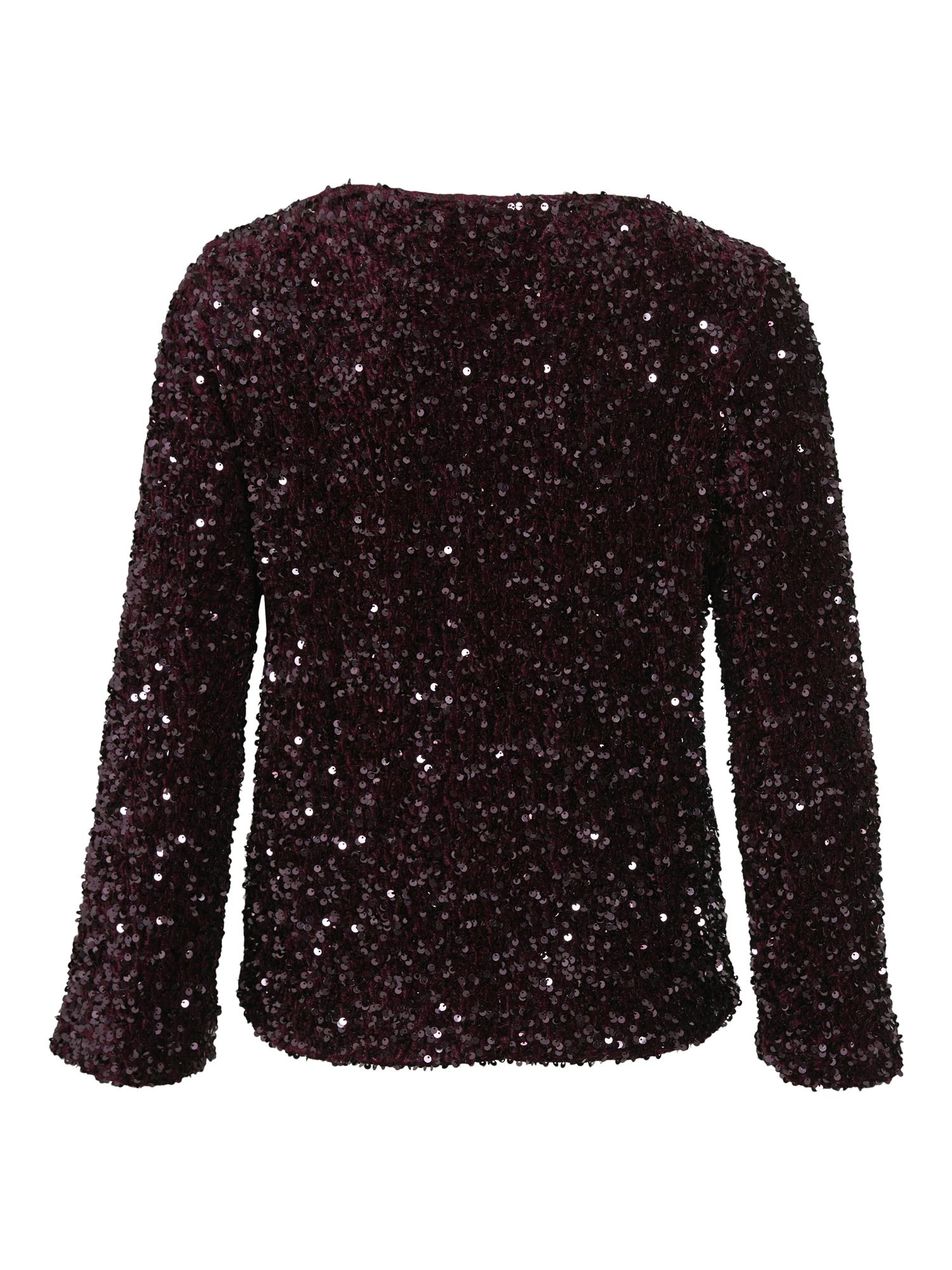 VIFaith Boat Neck LS Sequin Top/1