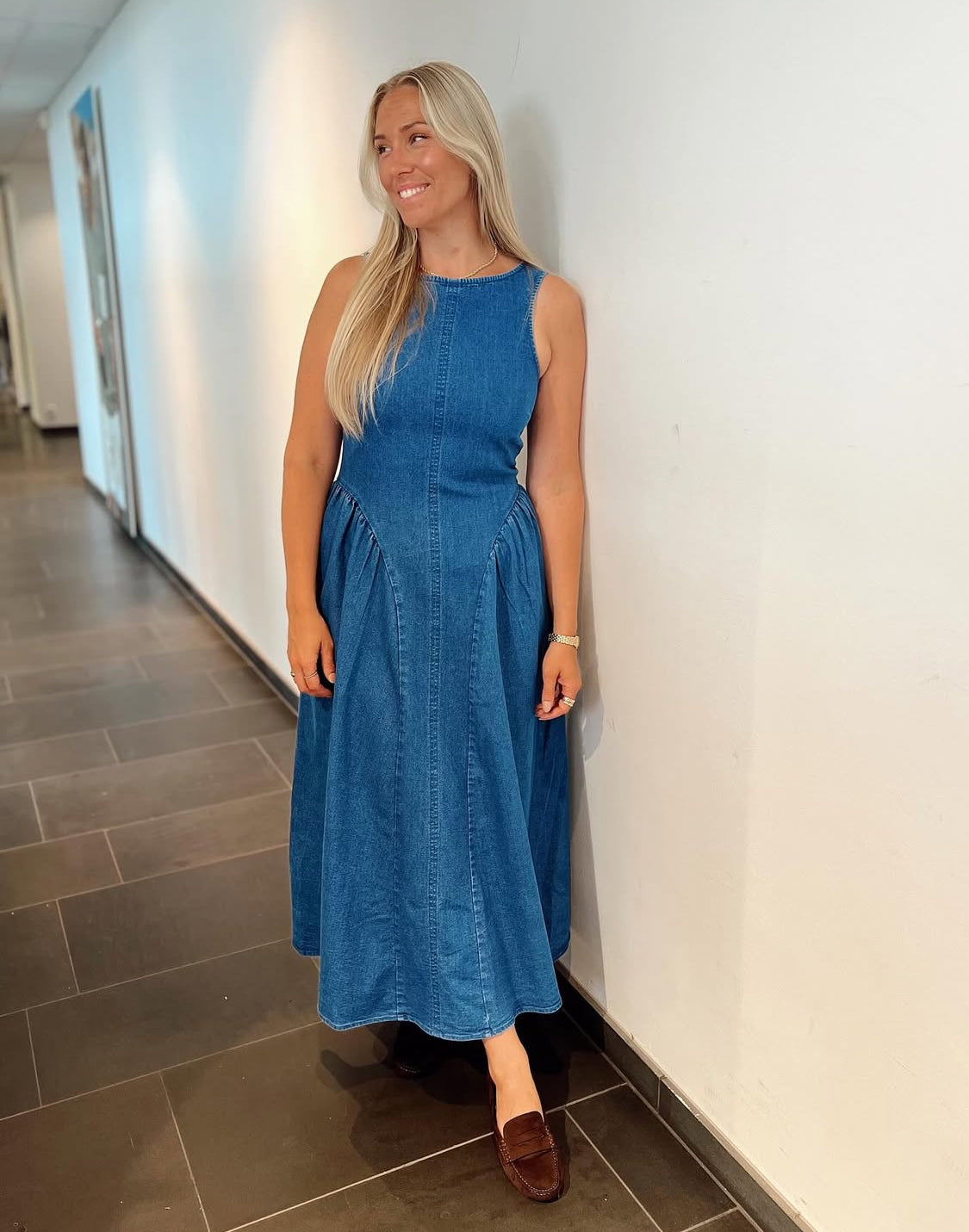 VMKiara SL Denim 7/8 Dress EXP