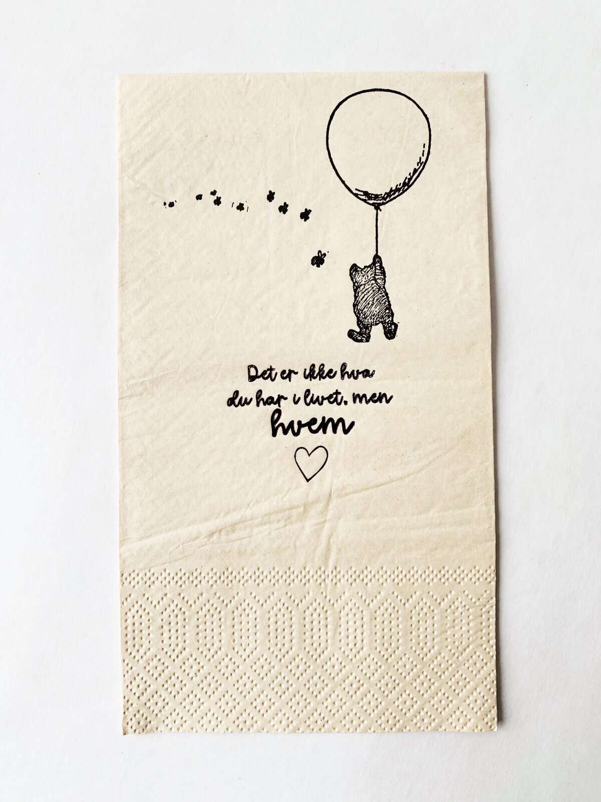 Serviett Buffet "..Hva Du Har I Livet..."