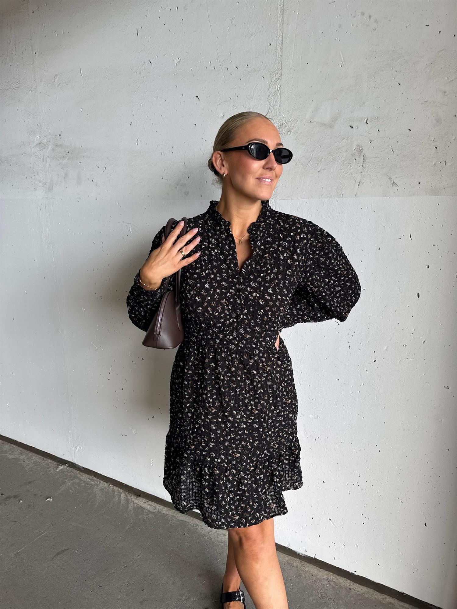 AWNoelle LS High Neck Short Dress