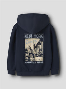 NKmvoltinus Nreg Sweat Card Wh Bru