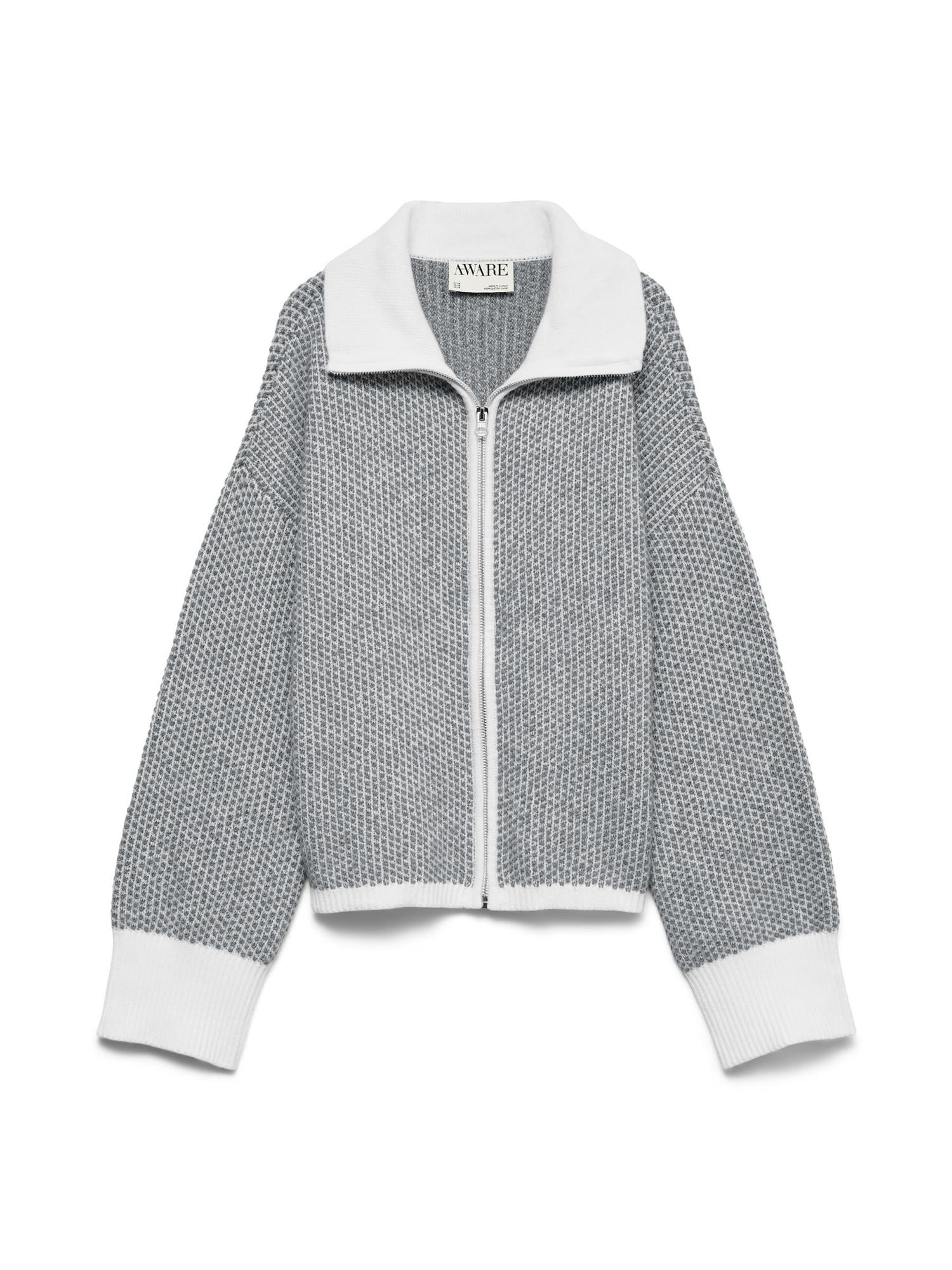 AWollie LS Zip Knit Cardigan
