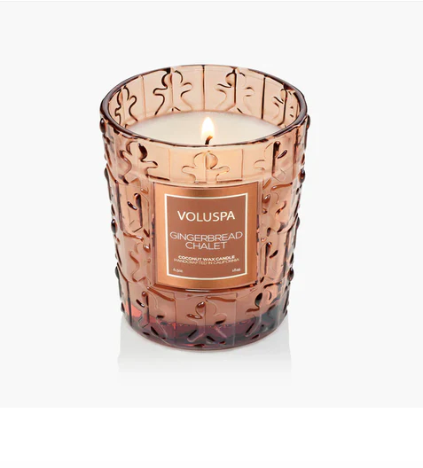 Classic Boked Candle-Gingerbread Chalet