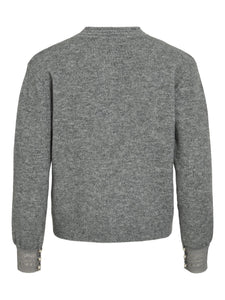 VItaryn O-neck L/S Lace Detail Knit Top