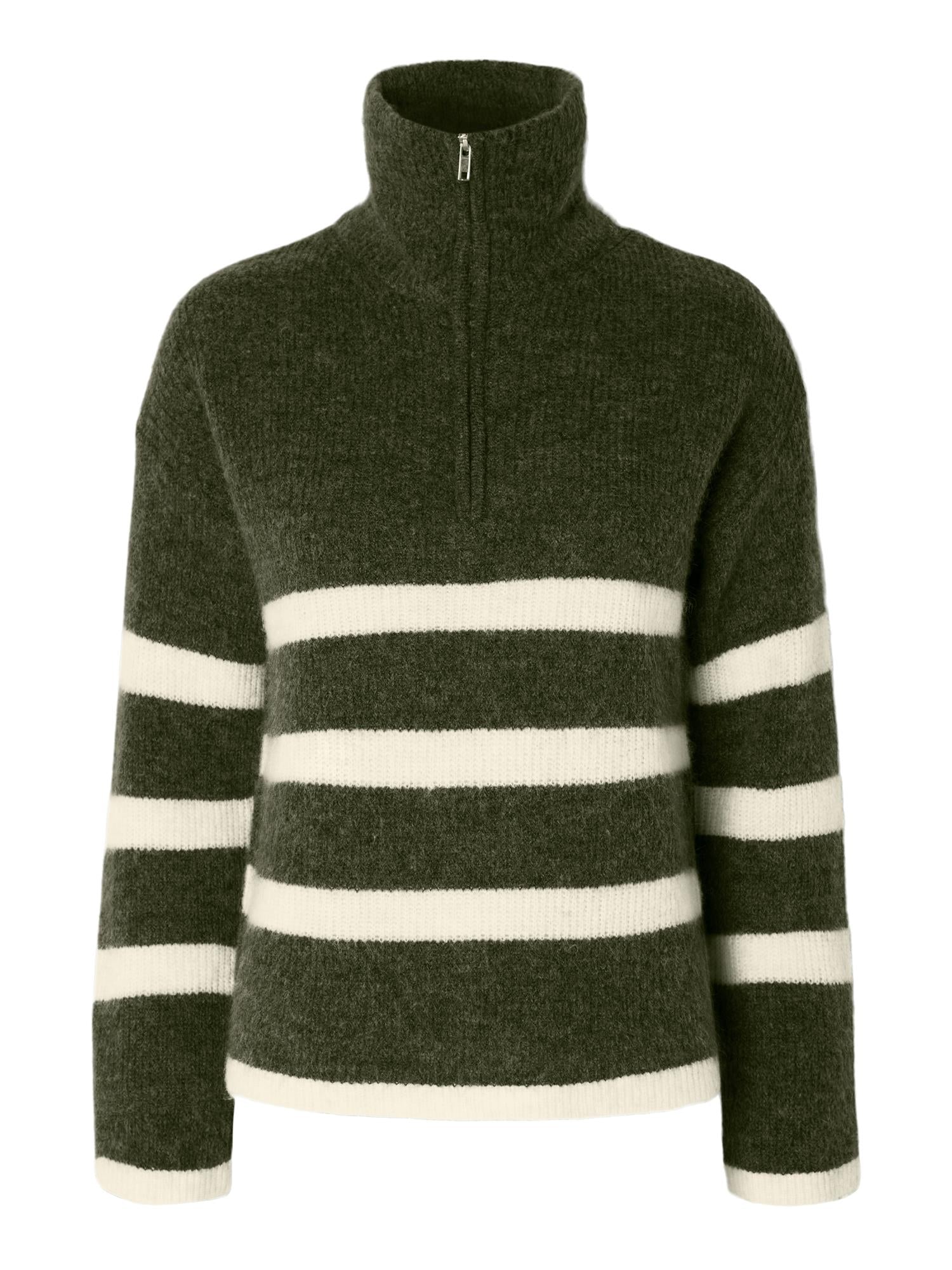 SLFMALENE LS KNIT HALF ZIP NOOS