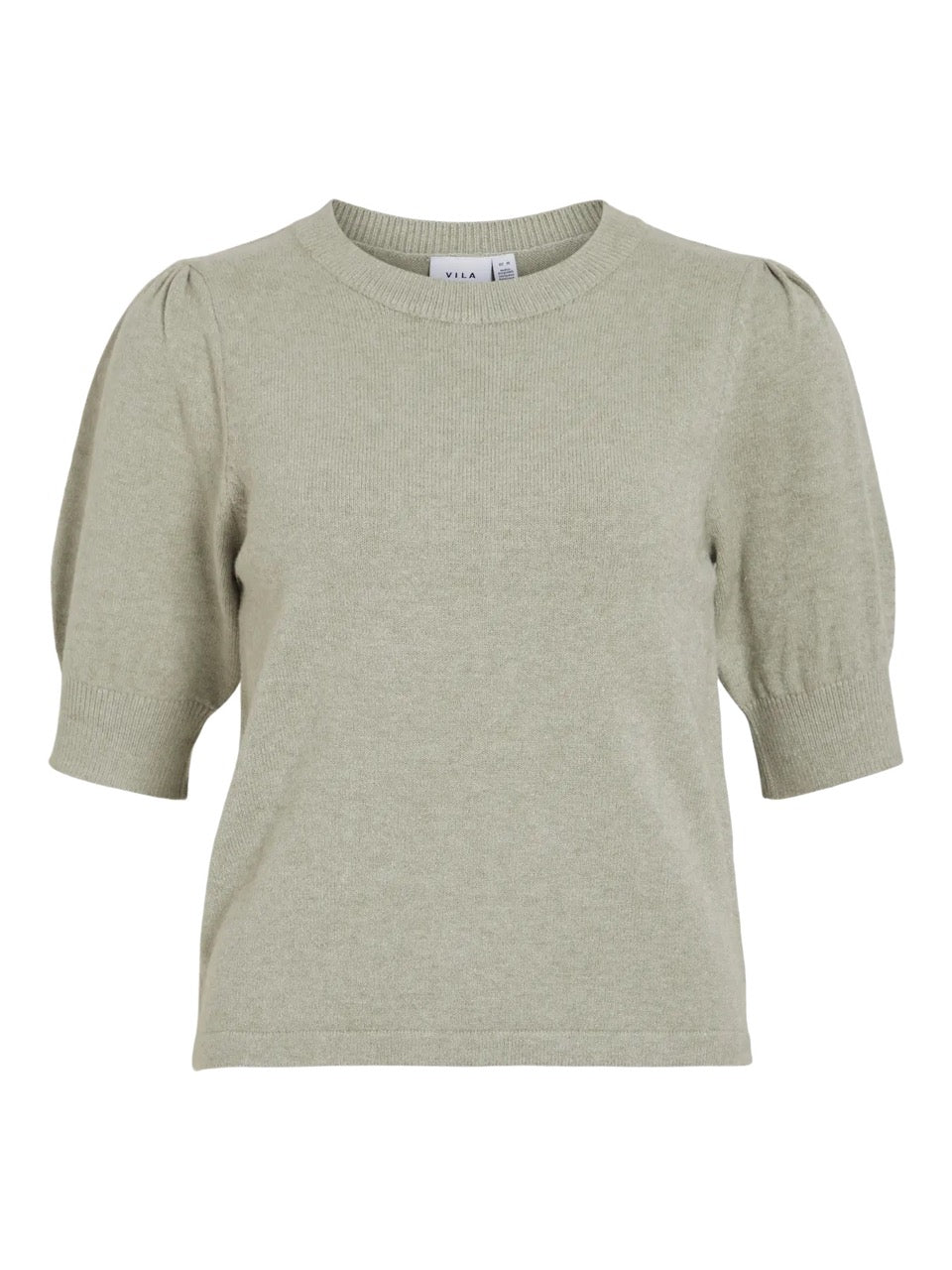 VIRIL 2/4 SLEEVE O-NECK KNIT TOP - NOOS