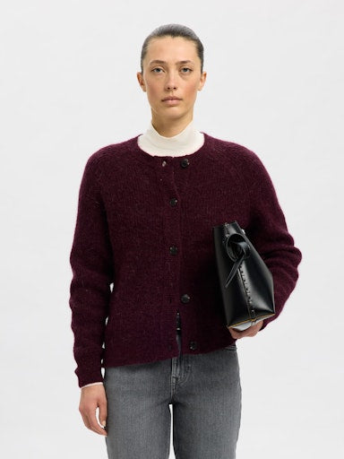 SLFLULU LS KNIT SHORT CARDIGAN