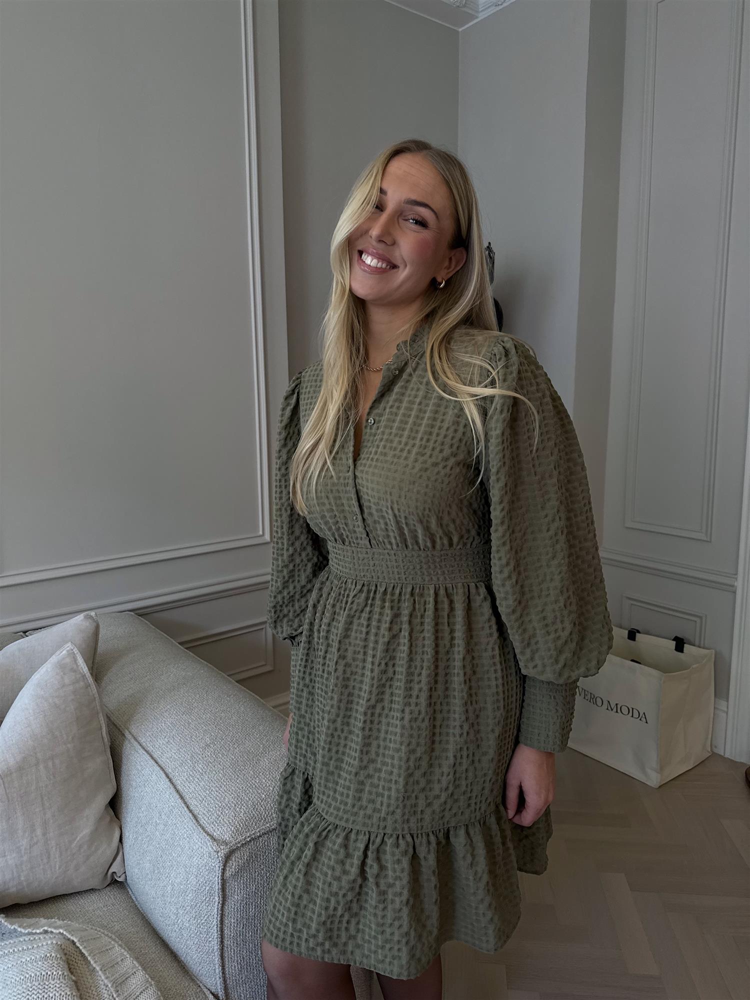 AWNoelle LS High Neck Short Dress