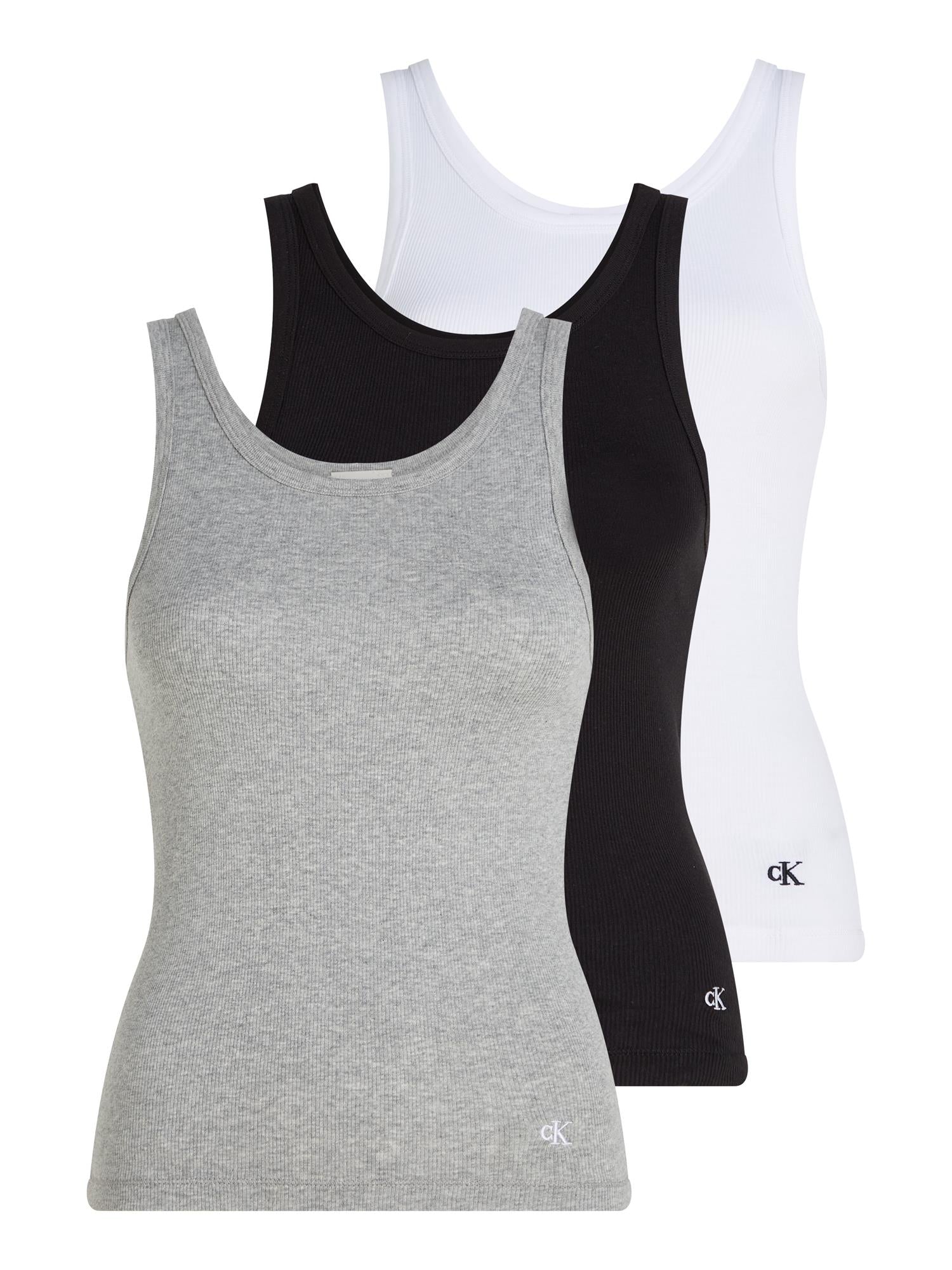 CKScoop Neck Cotton Tank 3pk
