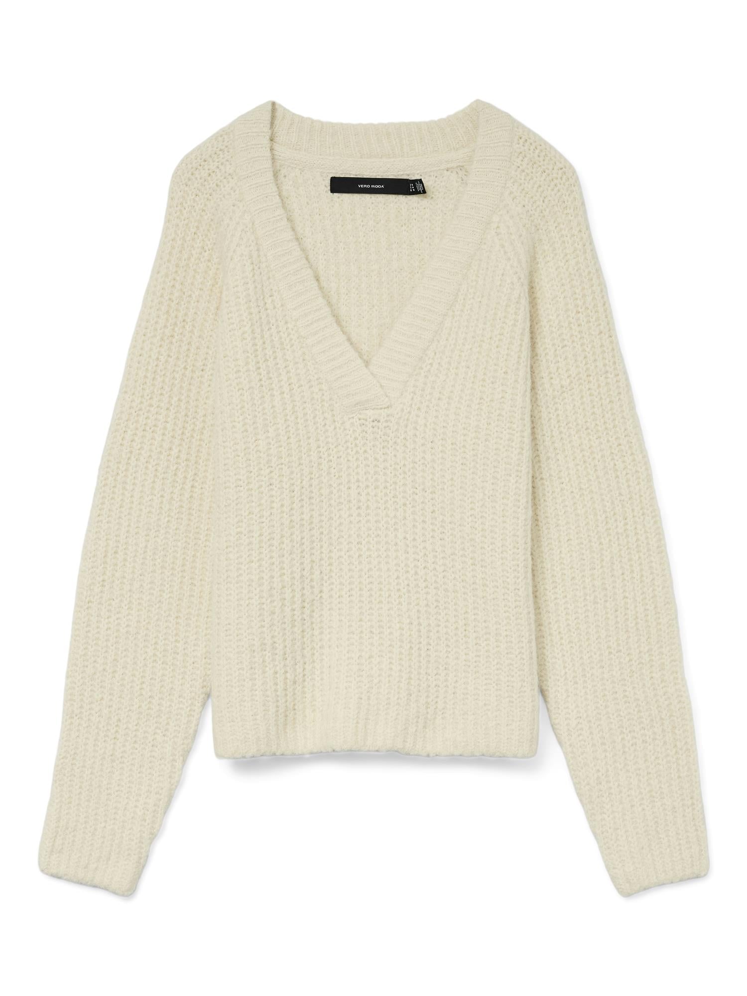 VMNovah Rib Ls V-Neck Pullover