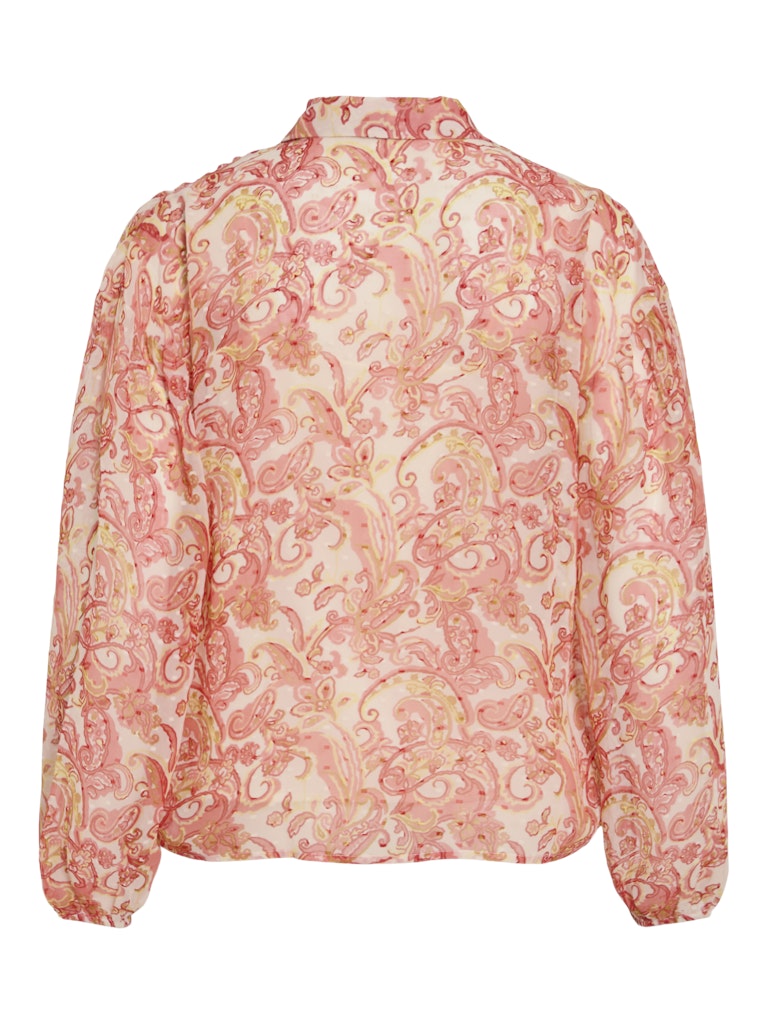 VIPraya V-Neck L/S Printed Top/LN/1