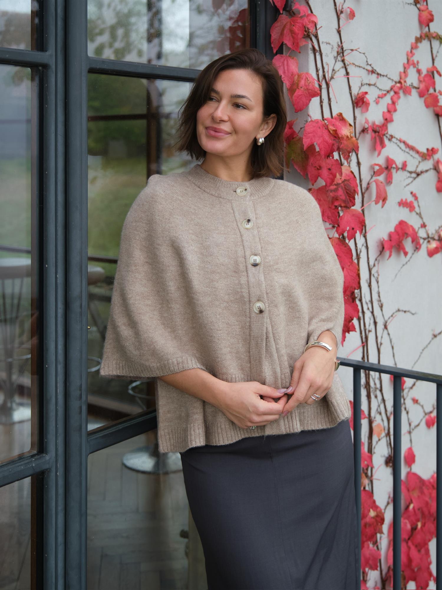 Josei Double Knit Cape