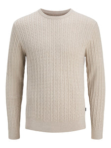 JJEEmil Knit Cable Crew Neck
