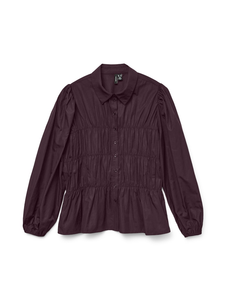 Vero Moda VMStine Smock Shirt Burgunder