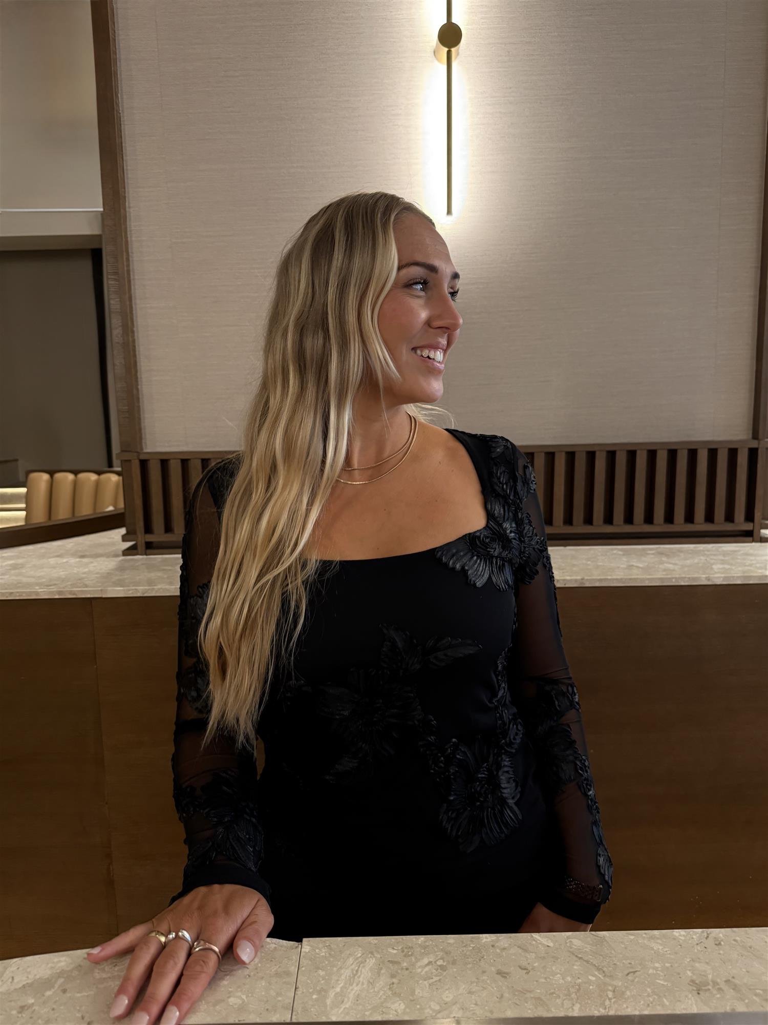 VMMila LS Square Neck Top JRS EXP SB8