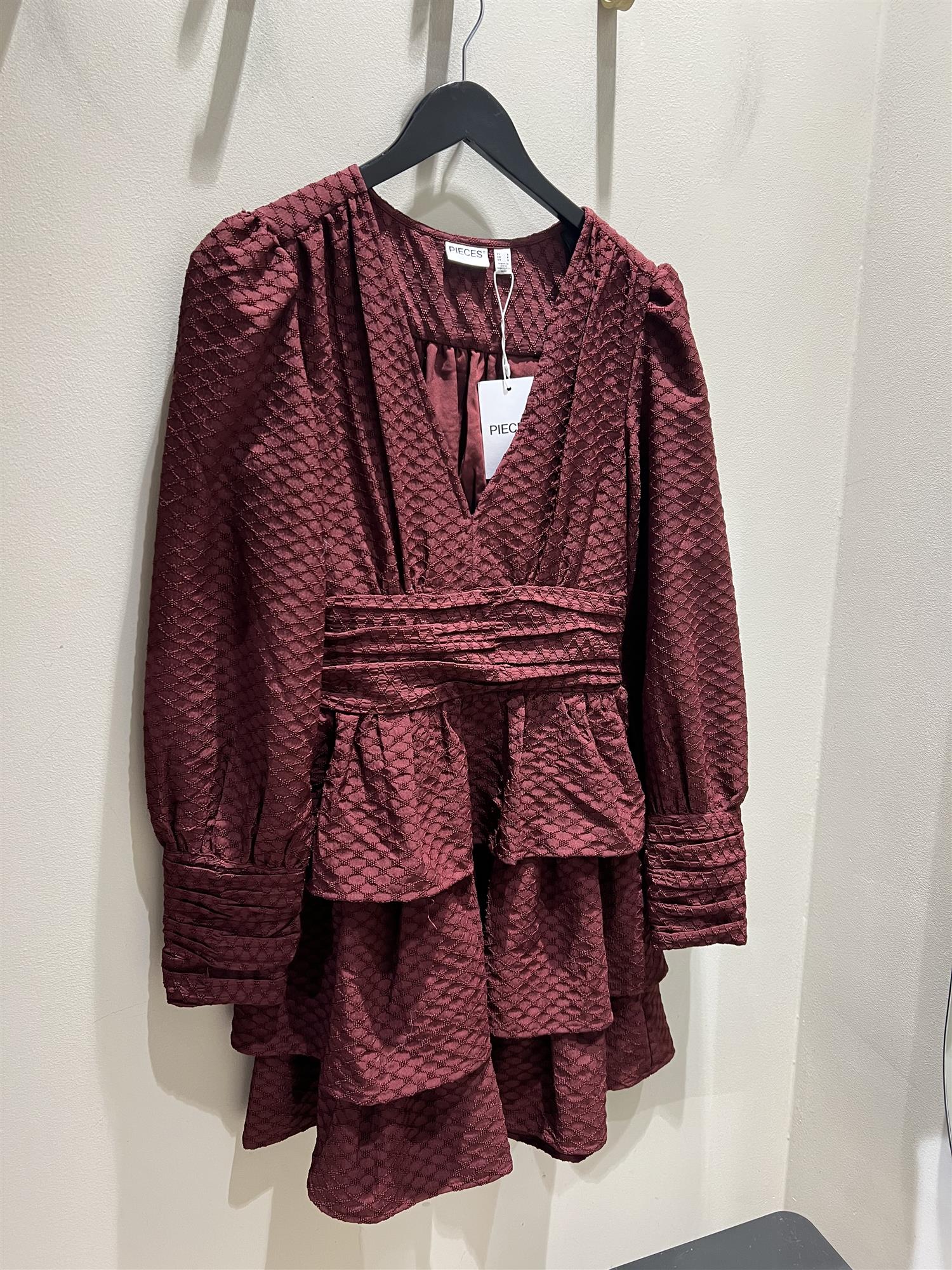 PCMonika LS Short Dress WVN D2D