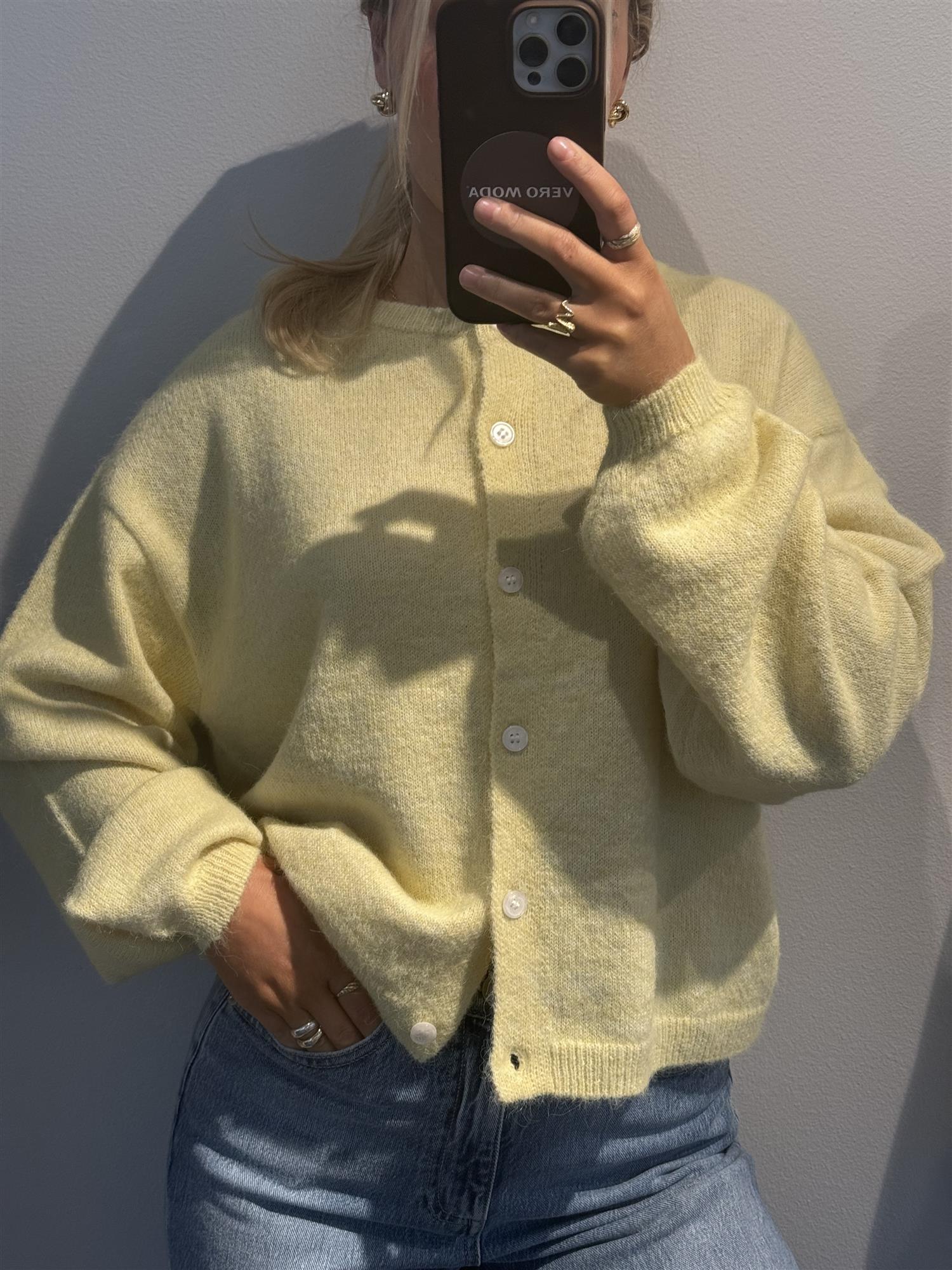 VMHope LS O-Neck Button Cardigan SB