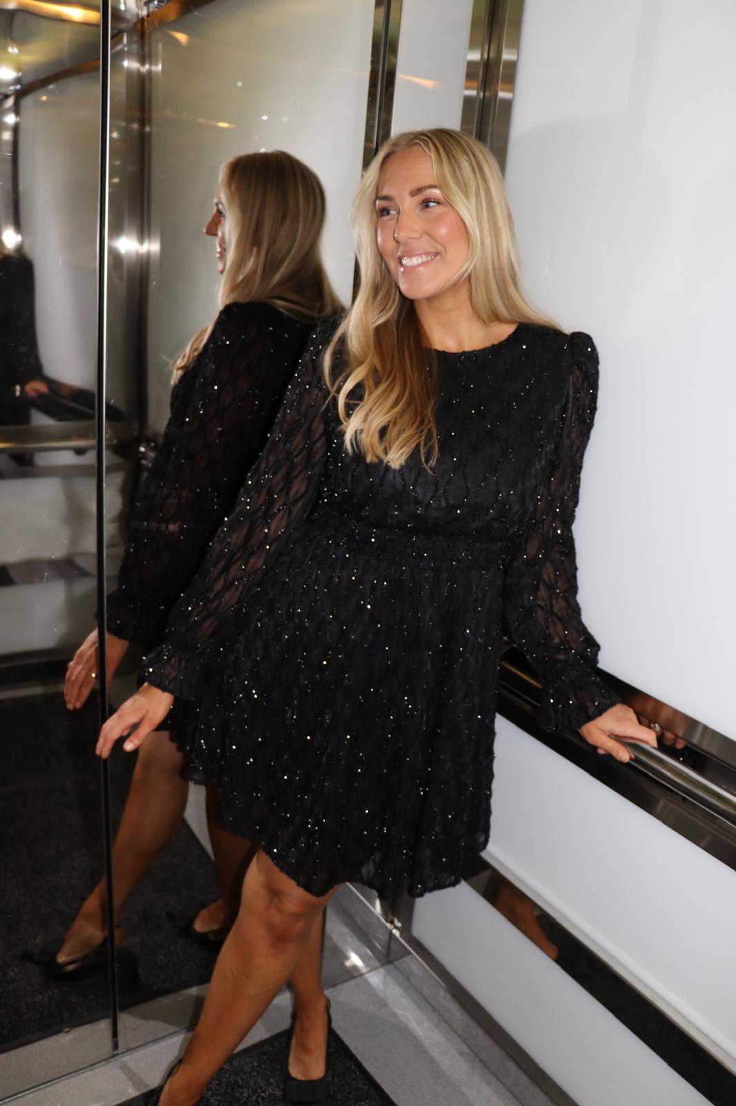 AWNolita Ls High Neck short dress