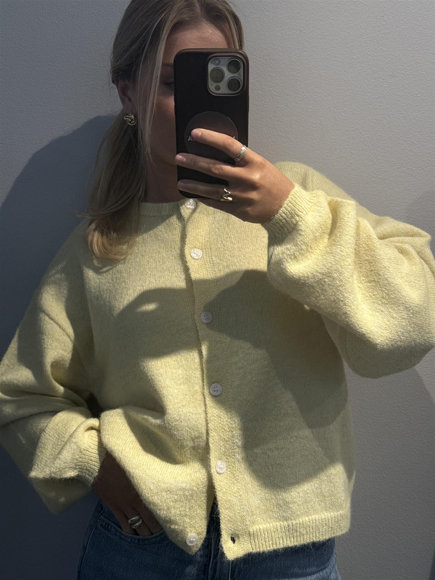 VMHope LS O-Neck Button Cardigan SB