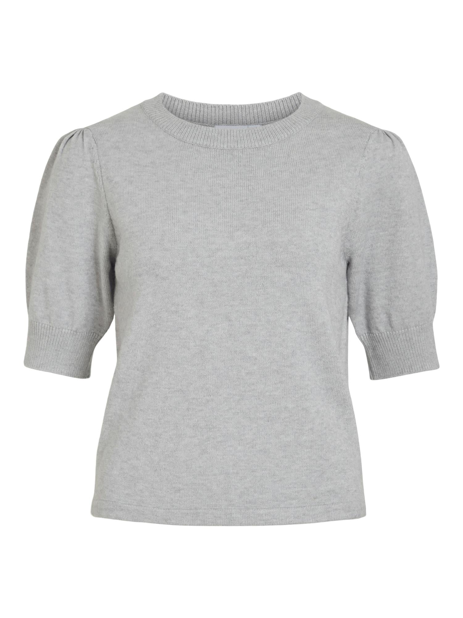 VIRIL 2/4 SLEEVE O-NECK KNIT TOP - NOOS