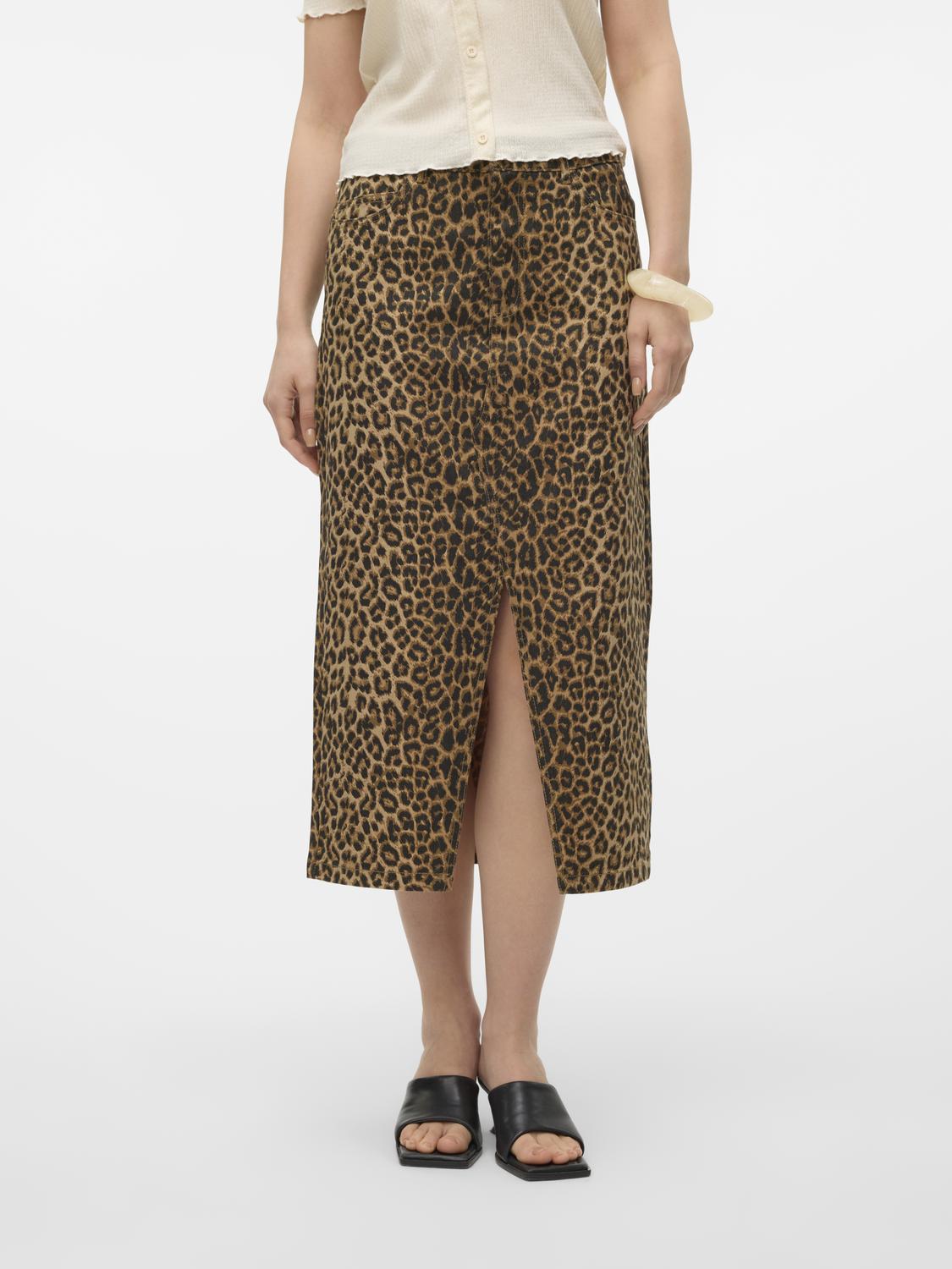 VMVERI HR LEO CALF SKIRT