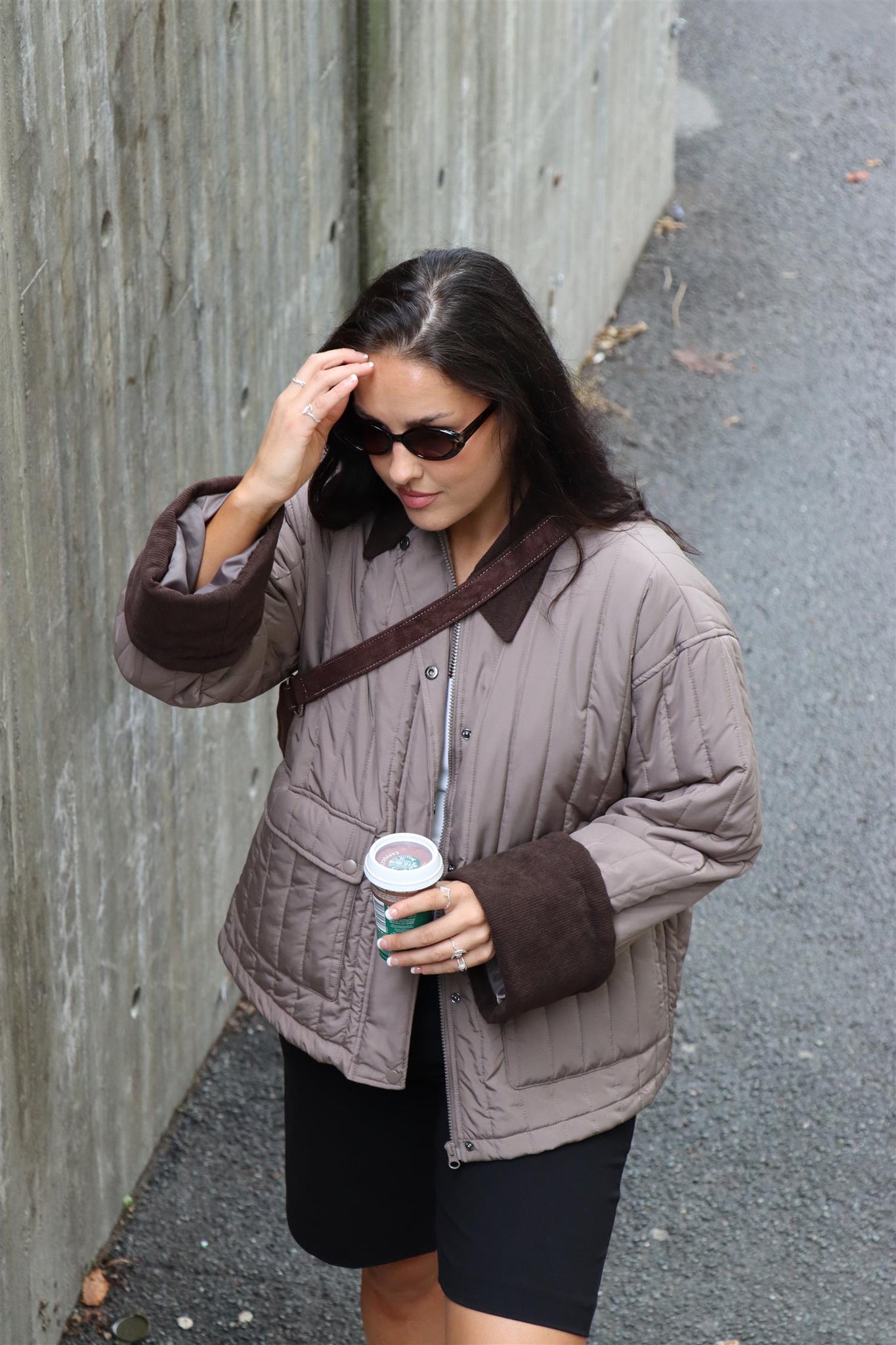 AWsissy Oversize Quilted Jacked