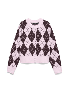VMHalo LS O-Neck Argyle Cardigan EXP