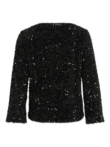 VIFaith Boat Neck LS Sequin Top/1
