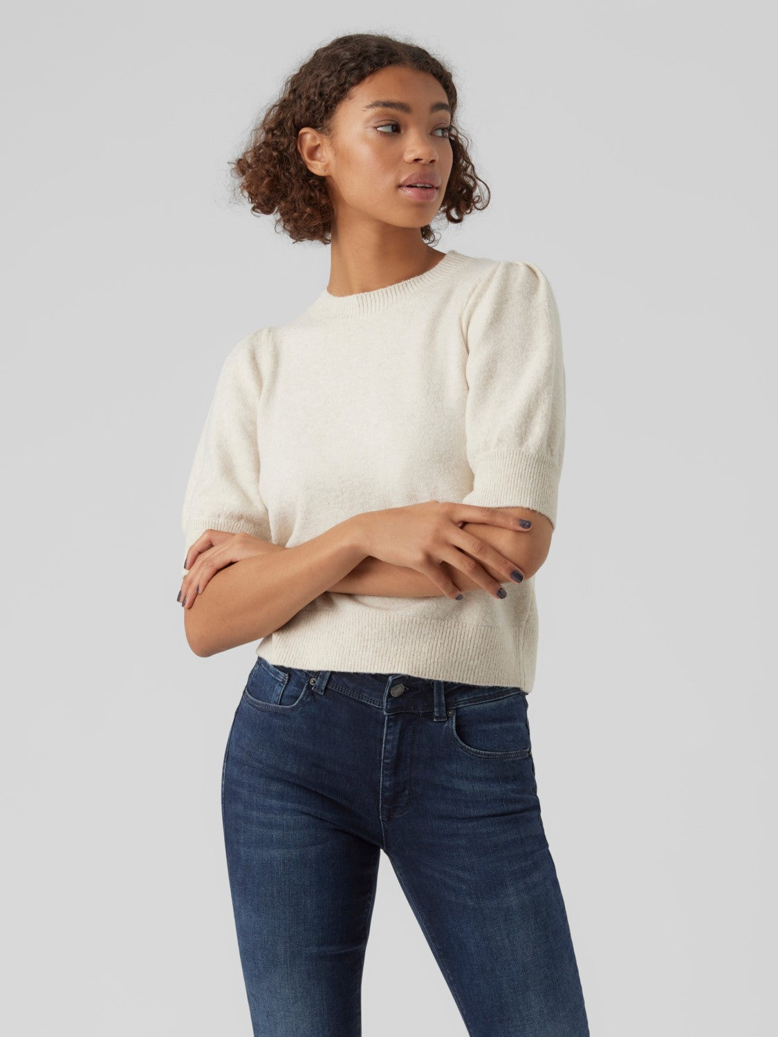VMDoffy 2/4 O-Neck Pullover Ga Noos