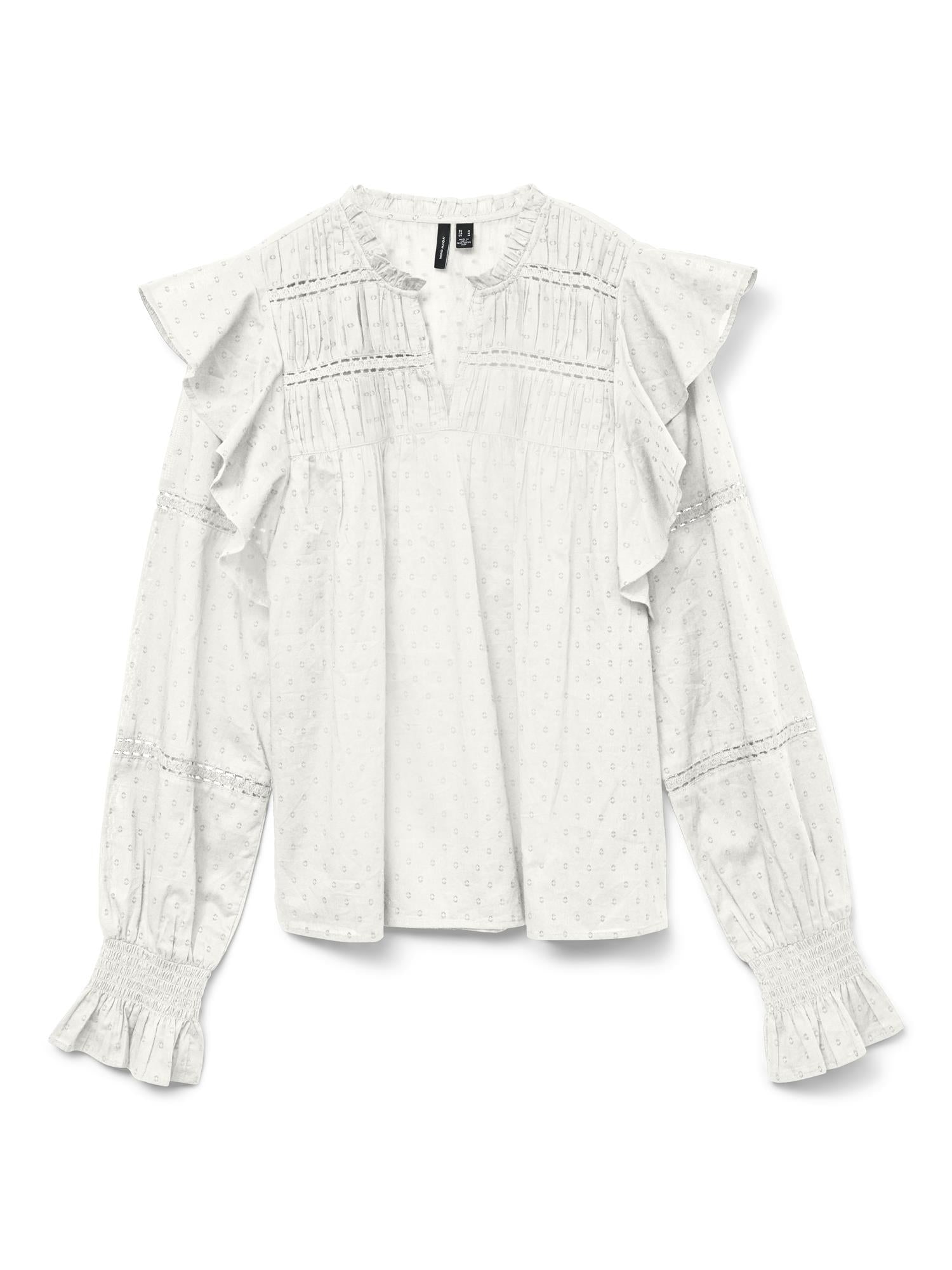 VMTrine LS Frill Top Wvn Sb1 Exp