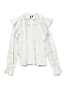 VMTrine LS Frill Top Wvn Sb1 Exp