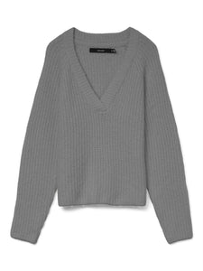 VMNovah Rib Ls V-Neck Pullover