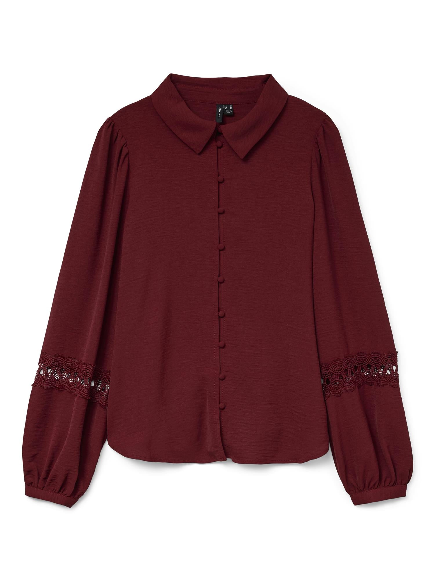 VMAlva Lace LS Shirt WVN GA BOO