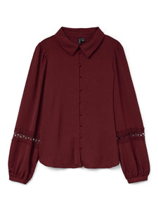 VMAlva Lace LS Shirt WVN GA BOO