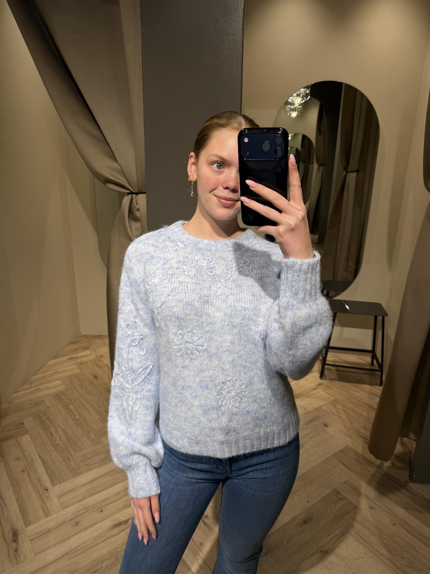 VMBlossom LS O-Neck Pullover Exp