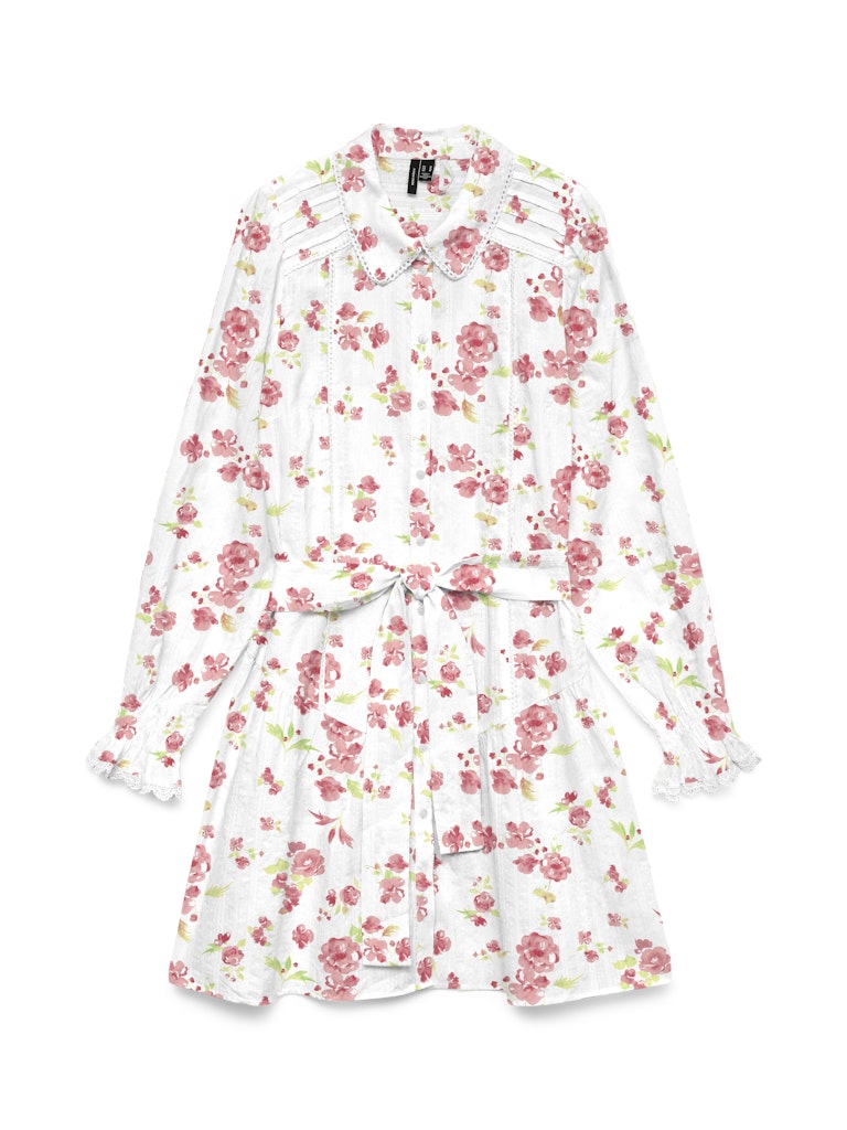 VMGry LS Detail Short Shirt Dress WVN
