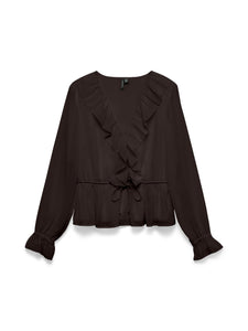 VMDora LS Frill Top Wvn Exp