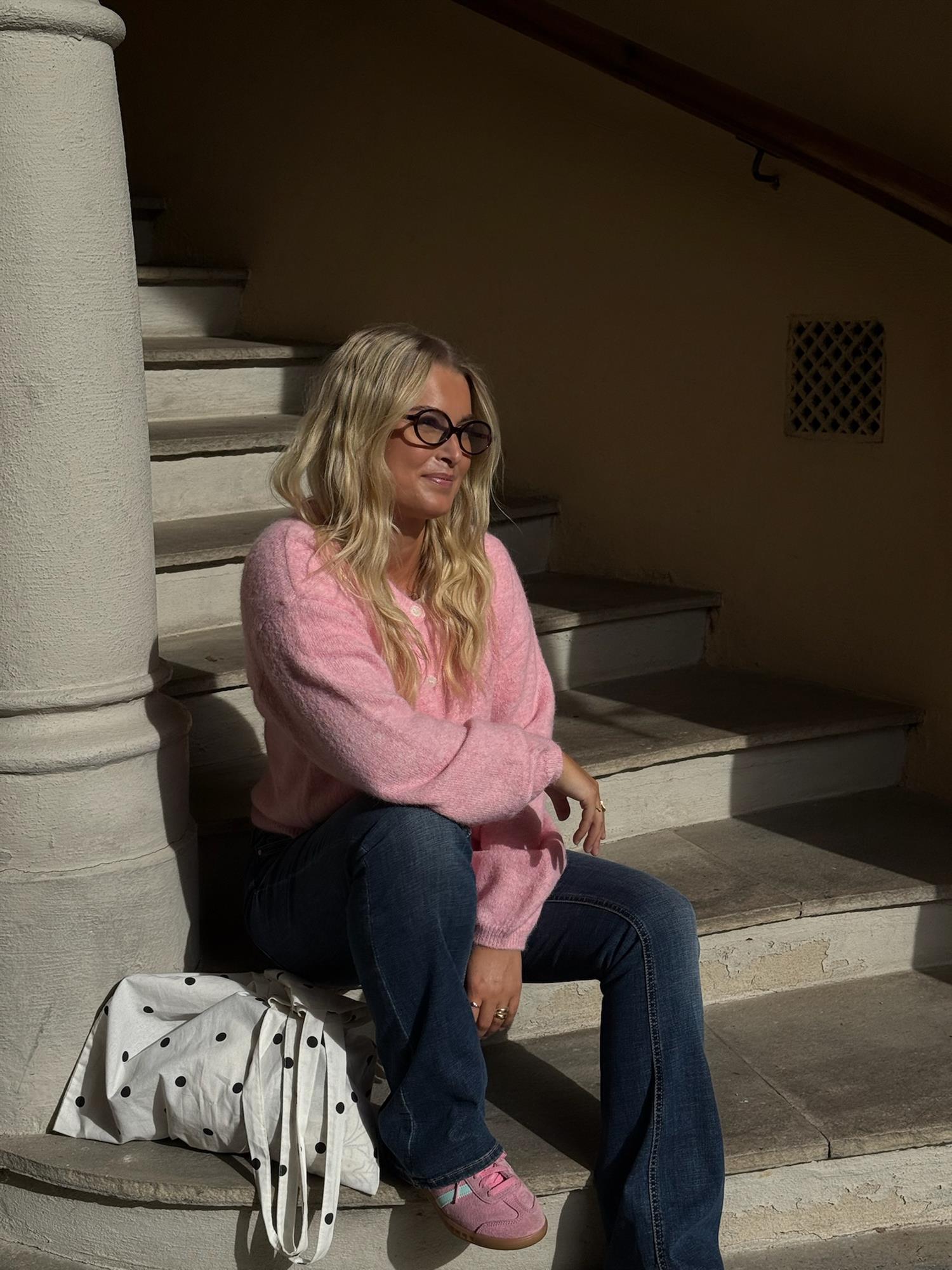 VMHope LS O-Neck Button Cardigan SB