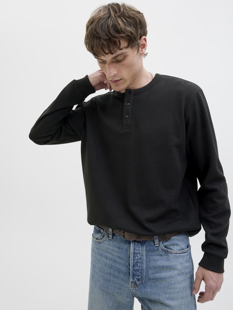 JJEdover Henley LS Tee