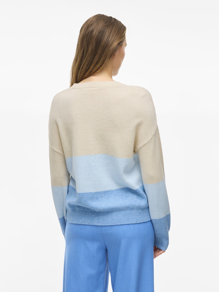 VIRil Open O-Neck L/S Knit Top