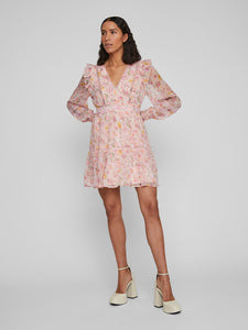 VIRoman New V-Neck L/S Short Dress
