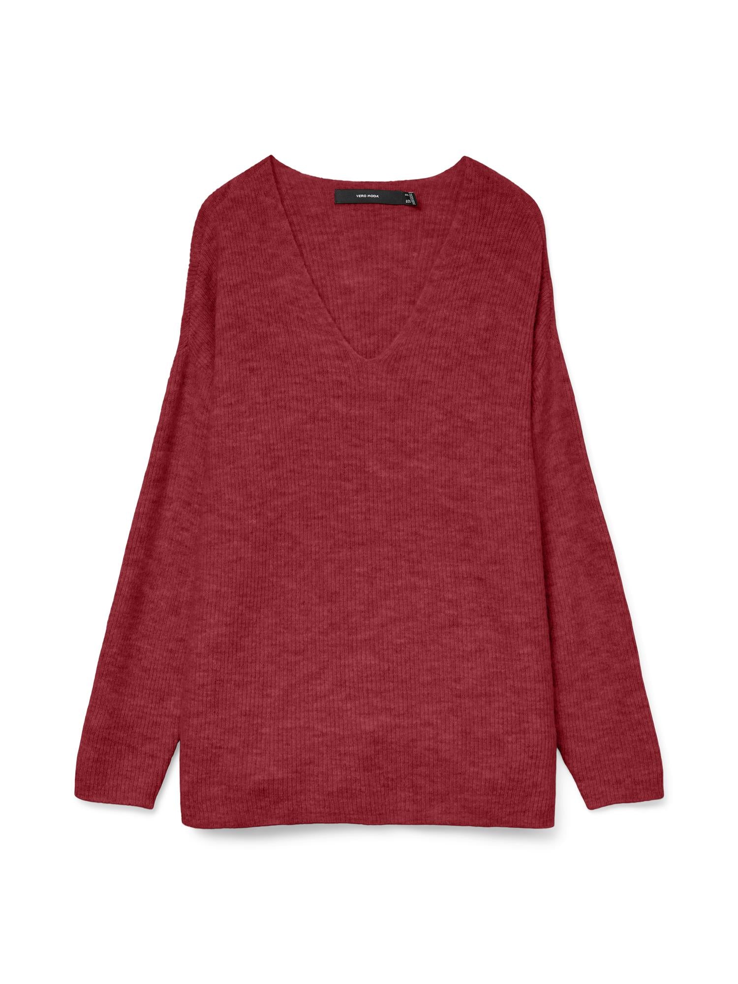 VMcrewlefile Ls V-Neck Blouse Noos