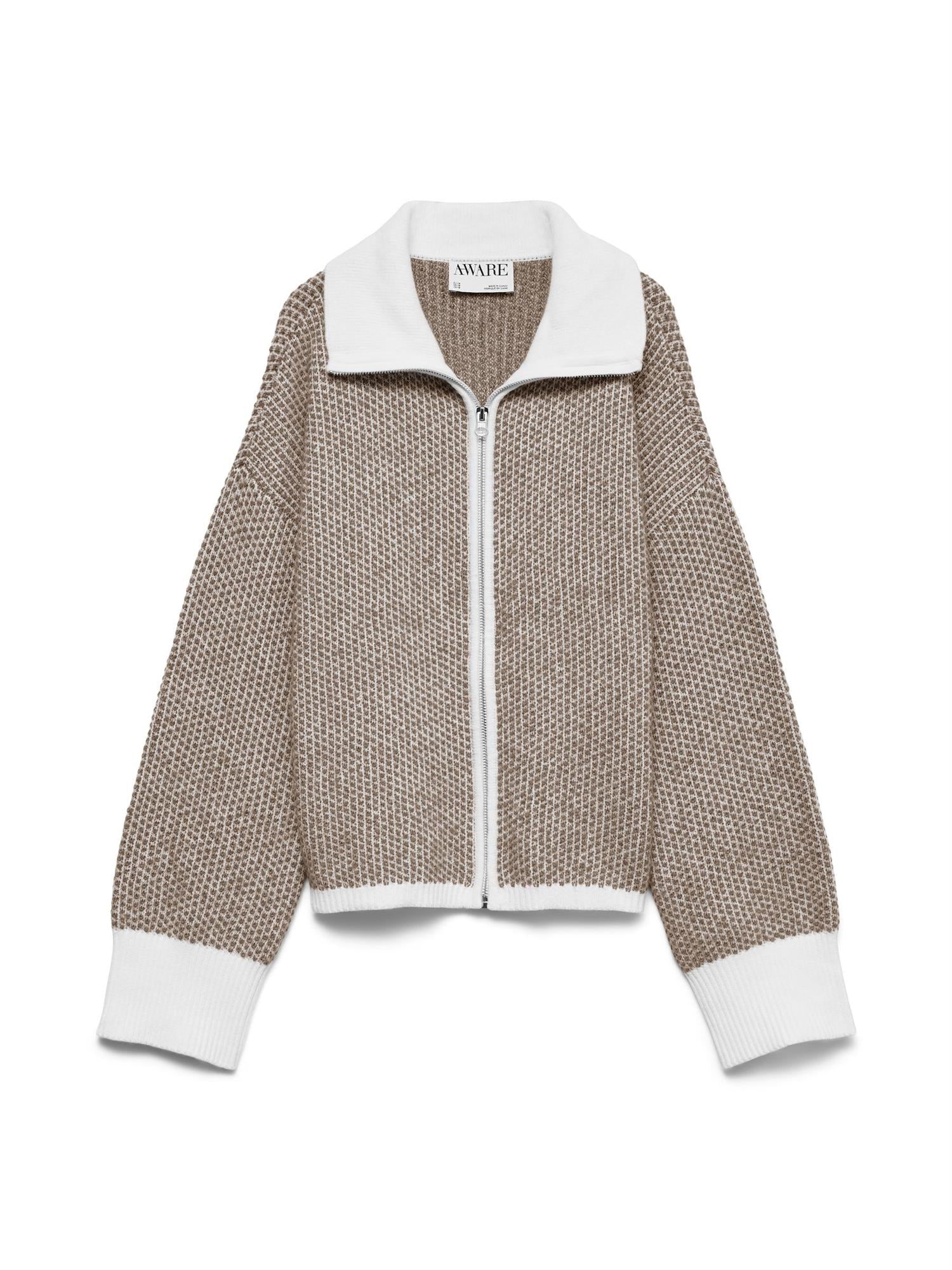 AWollie LS Zip Knit Cardigan